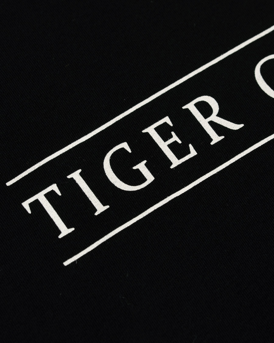 Herre | T-Shirts | Tiger of Sweden Jeans | Fleek Printed Crew Neck Tee Black