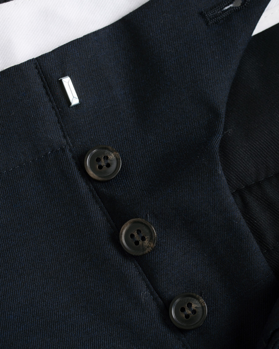 Herre | Bukser | Tiger of Sweden | Tarine Cropt Pleated Trousers Navy