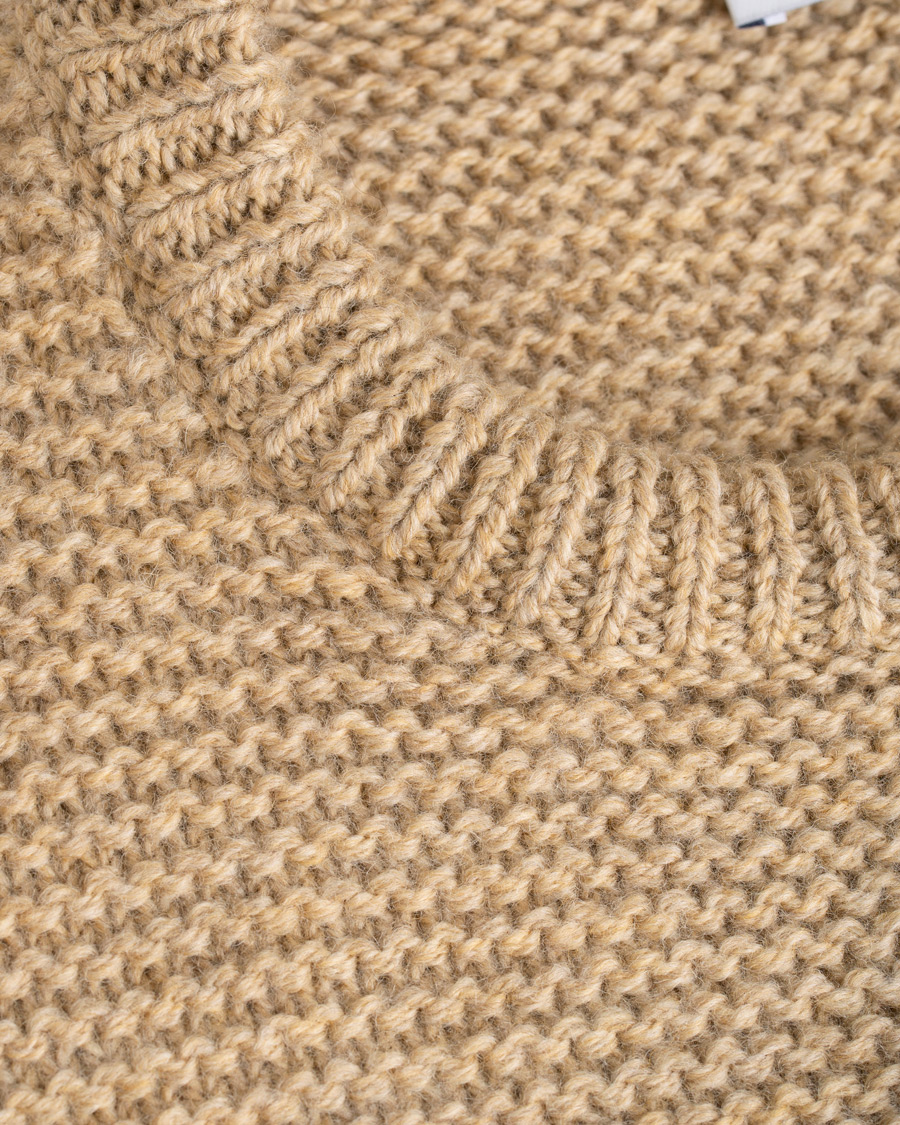 Herre | Gensere | Tiger of Sweden | Pike Wool Structured Knitted Sweatshirt Beige