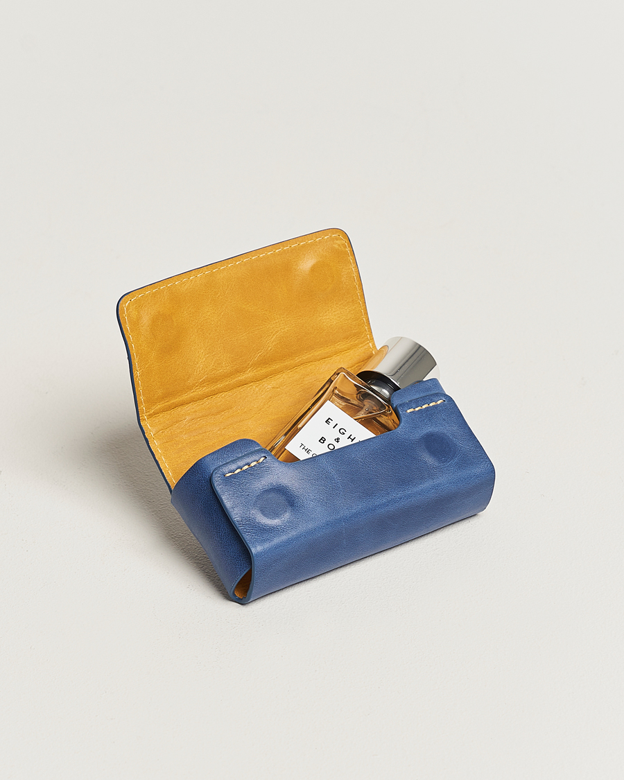 Men |  | Eight & Bob | Perfume Leather Case Navy Blue