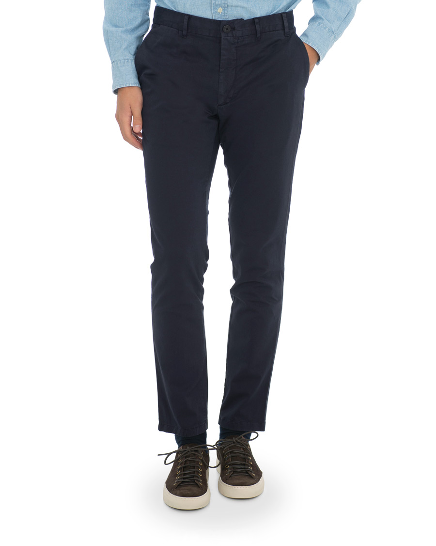 Herre | Bukser | Norse Projects | Aros Slim Light Stretch Chinos Dark Navy