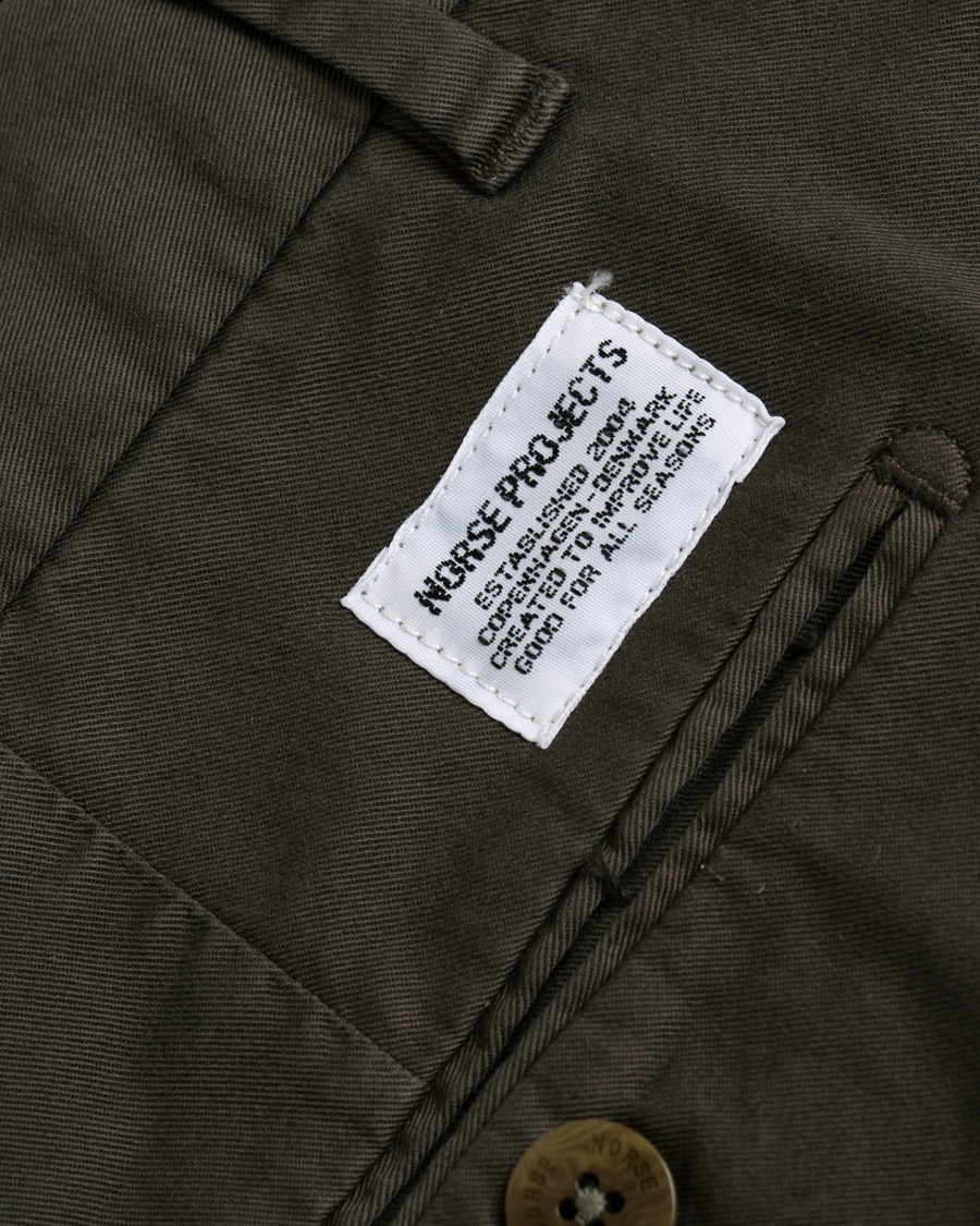 Herre | Bukser | Norse Projects | Aros Slim Light Stretch Chinos Ivy Green