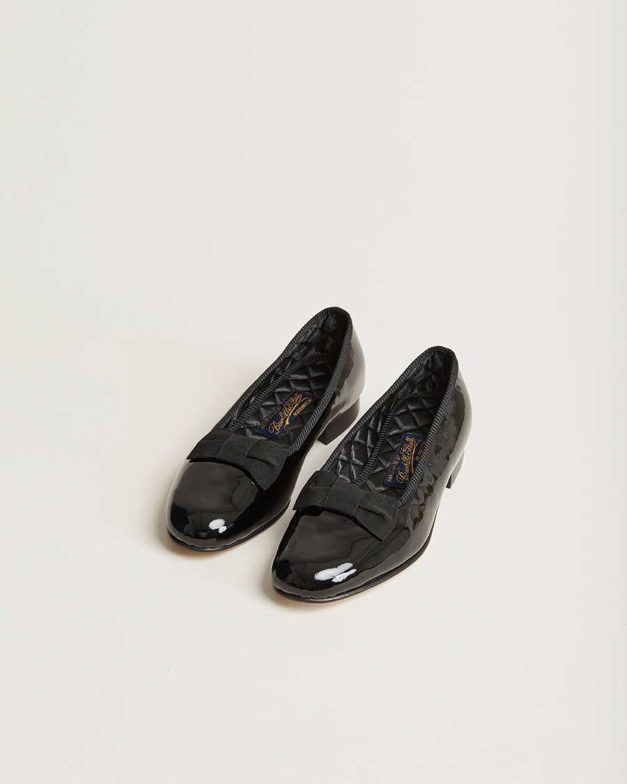 Herre | Bowhill & Elliott Opera Patent Leather Pumps Black | Bowhill & Elliott | Opera Patent Leather Pumps Black