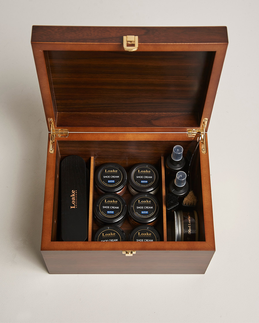 Herre | Skopleie | Loake 1880 | Saphir Valet Box