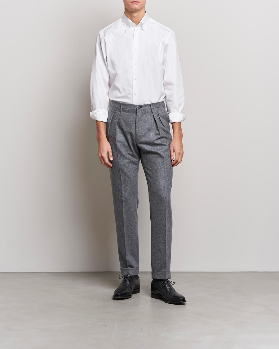 Herr |  | Stenströms | Fitted Body Button Down Shirt White