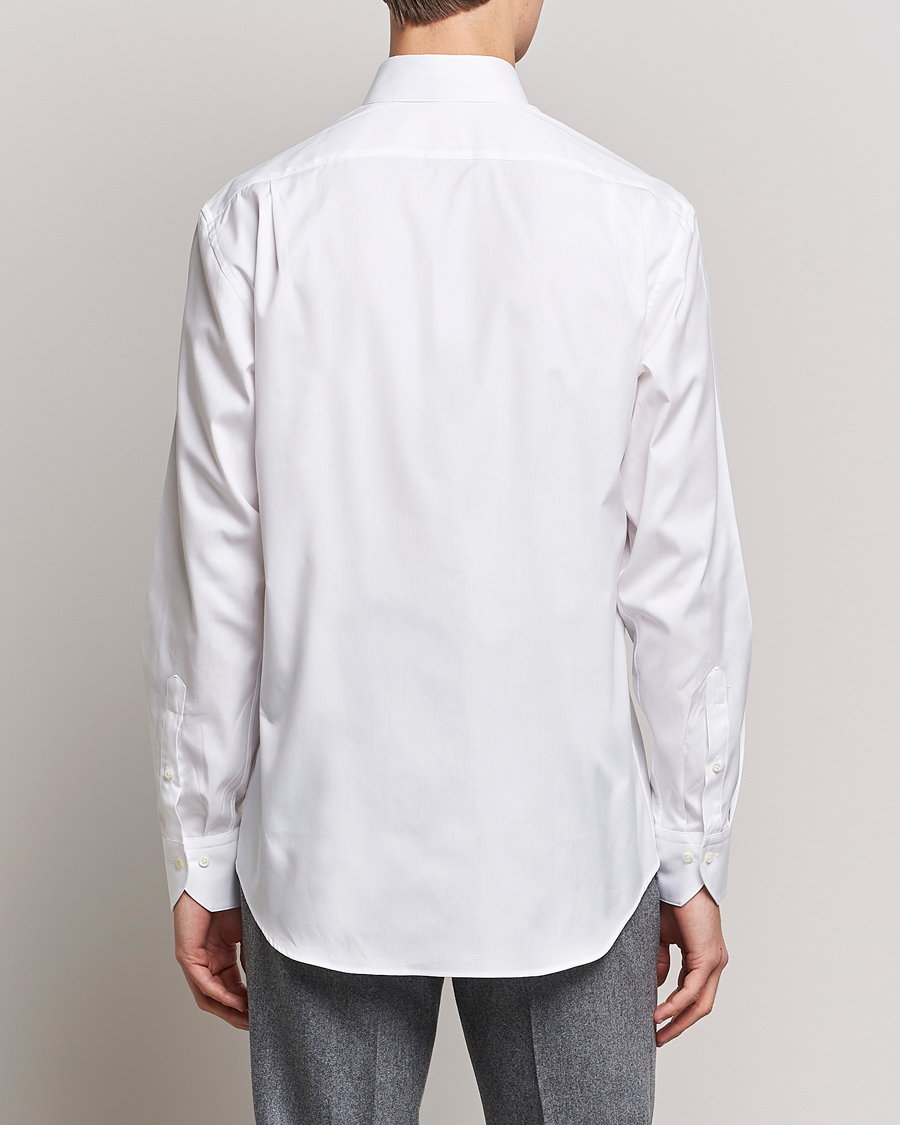 Herre | Skjorter | Stenströms | Fitted Body Button Down Shirt White