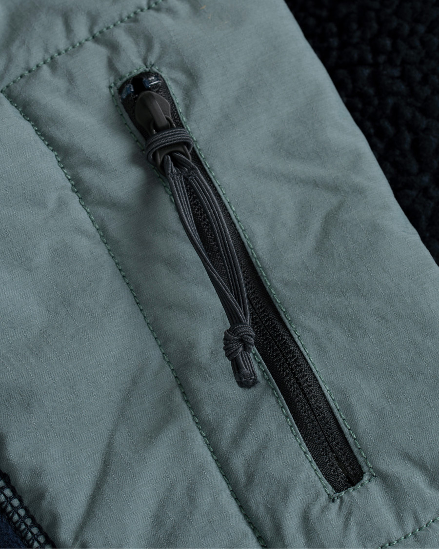 Herre | Jakker | J.Crew | 8mm Pile Sherpa Full Zip Jacket Darkest Indigo