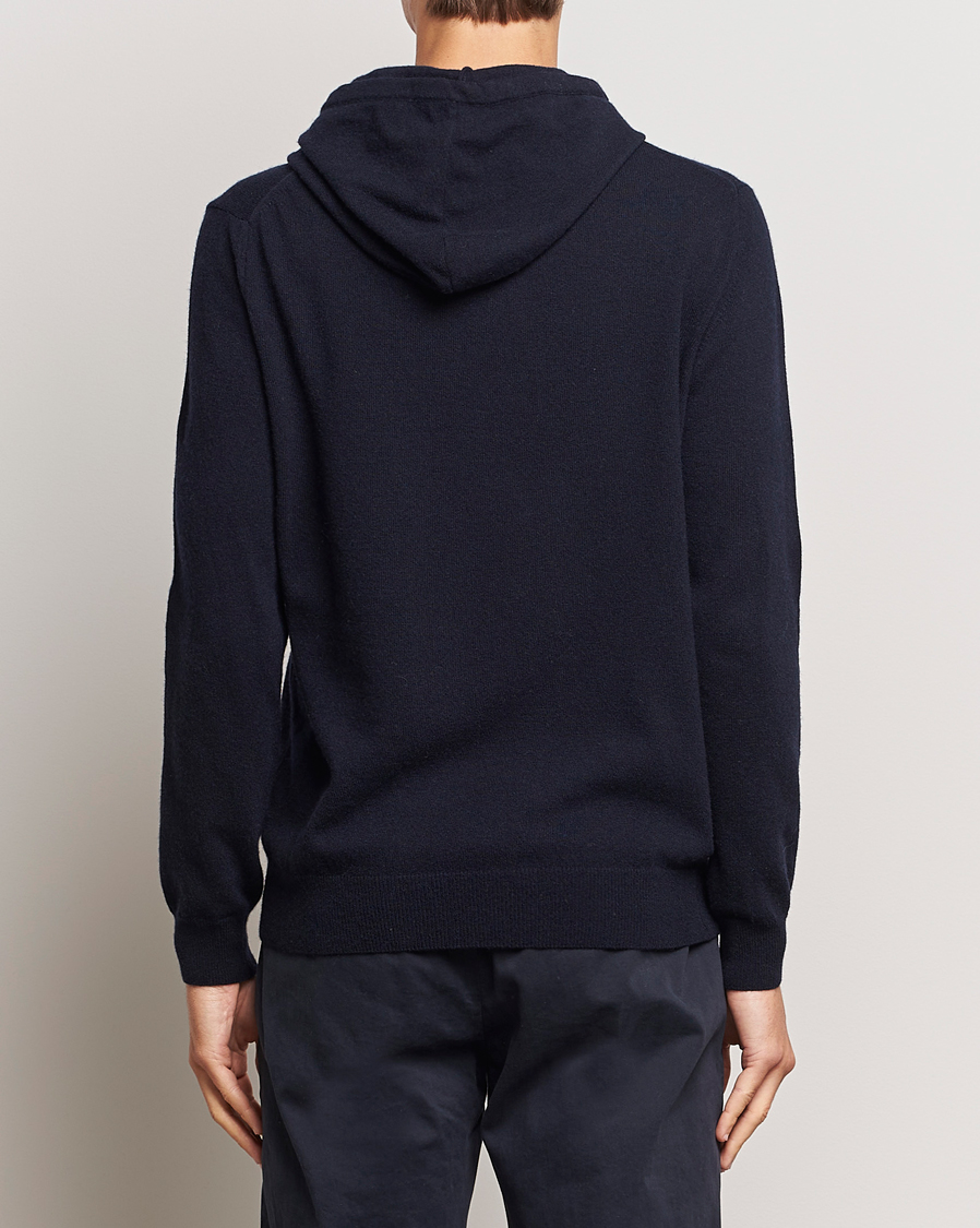 Herre | Gensere | Oscar Jacobson | Pascal Wool/Cashmere Hoodie Navy