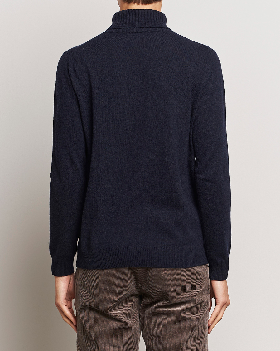 Herre | Gensere | Oscar Jacobson | Salim Wool/Cashmere Rollneck Navy