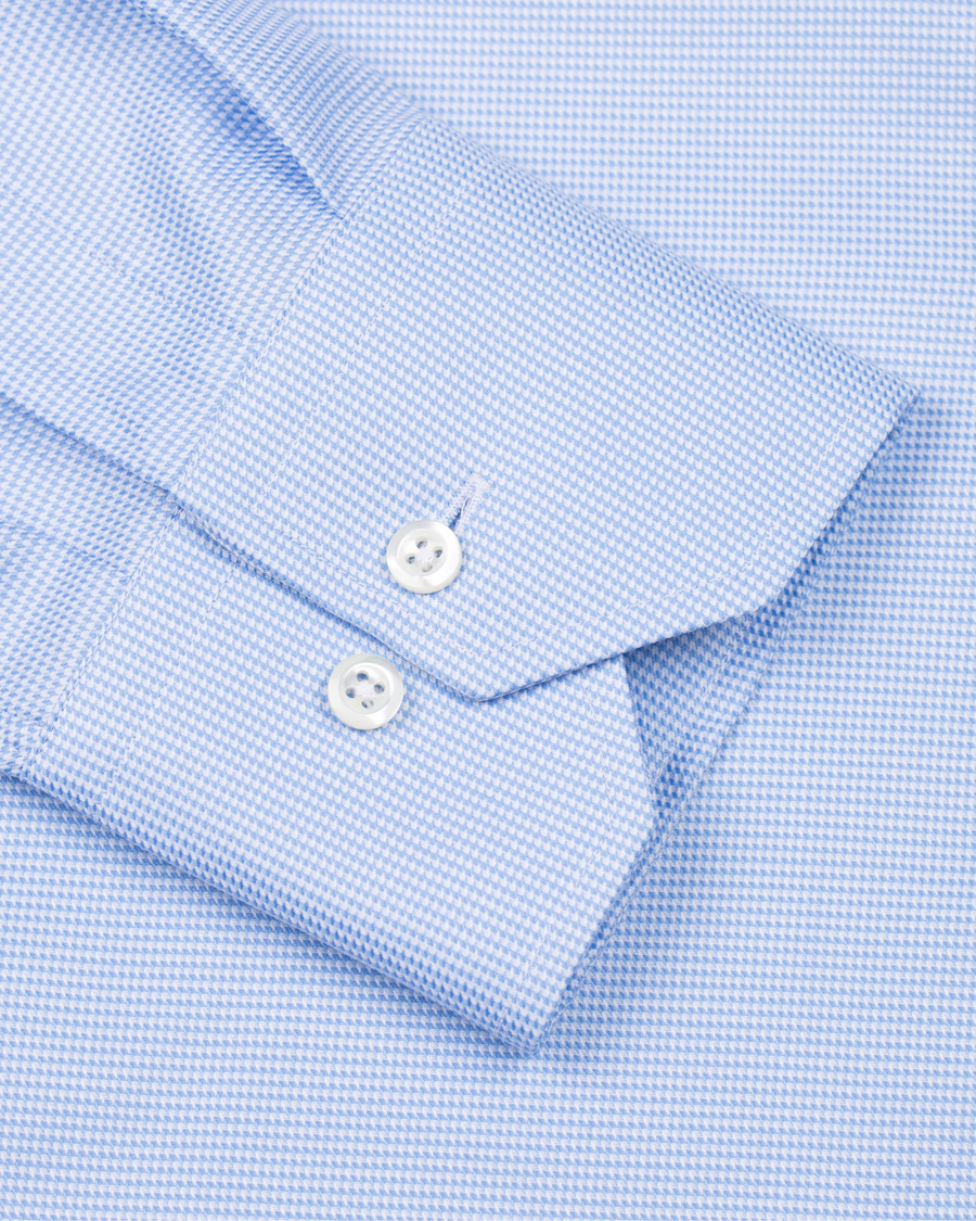 Herre | Skjorter | Stenströms | Slimline Houndstooth Shirt Blue