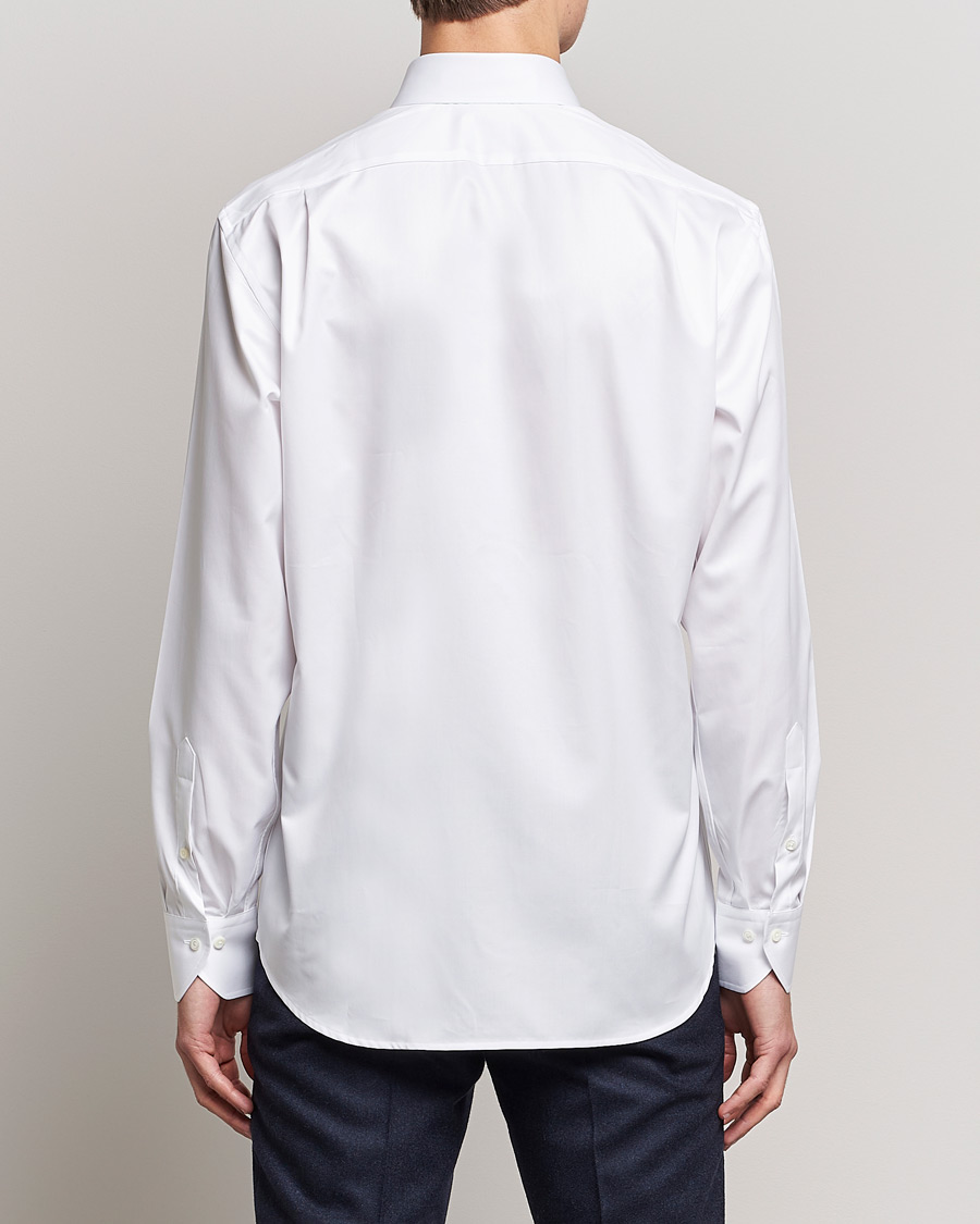 Herre | Skjorter | Stenströms | Fitted Body Extreme Cut Away Shirt White