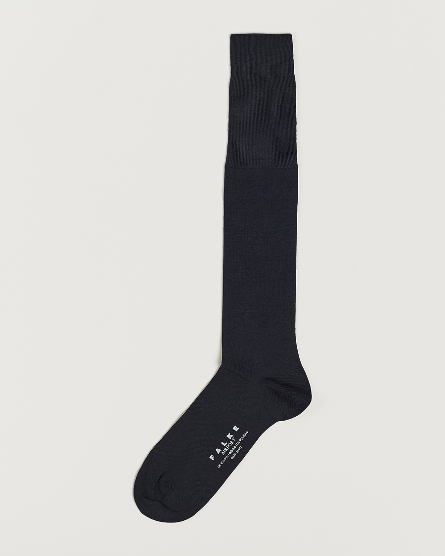 Herre | Undertøy | Falke | Airport Knee Socks Dark Navy