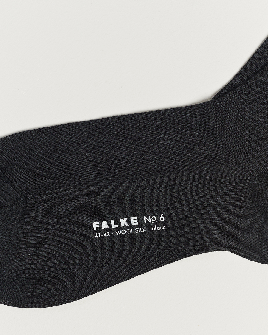 Herre | Undertøy | Falke | No. 6 Finest Merino & Silk Socks Black
