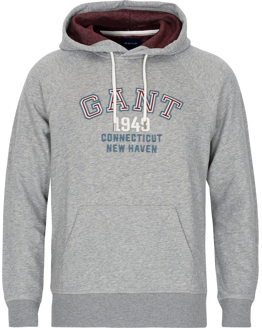 Herre | Gensere | GANT | Graphic Sweat Hoodie Grey Melange
