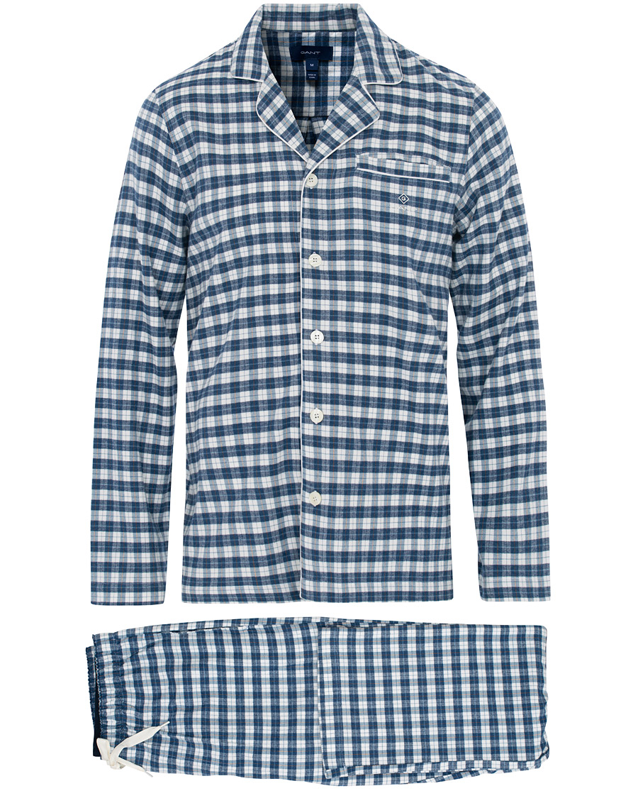 Herre | Undertøy | Gant | Flannel Pyjama Set Eggshell