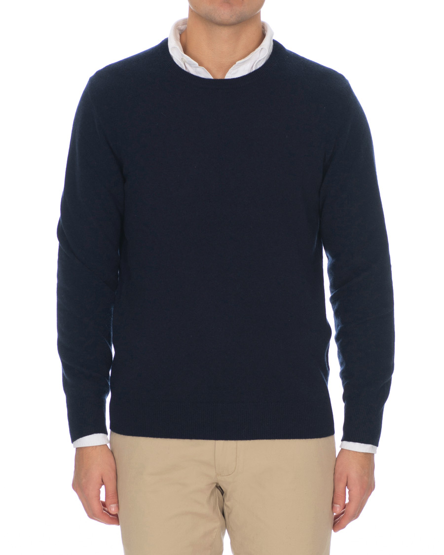 Herre | Gensere | J.Crew | Cashmere Crew Neck Navy