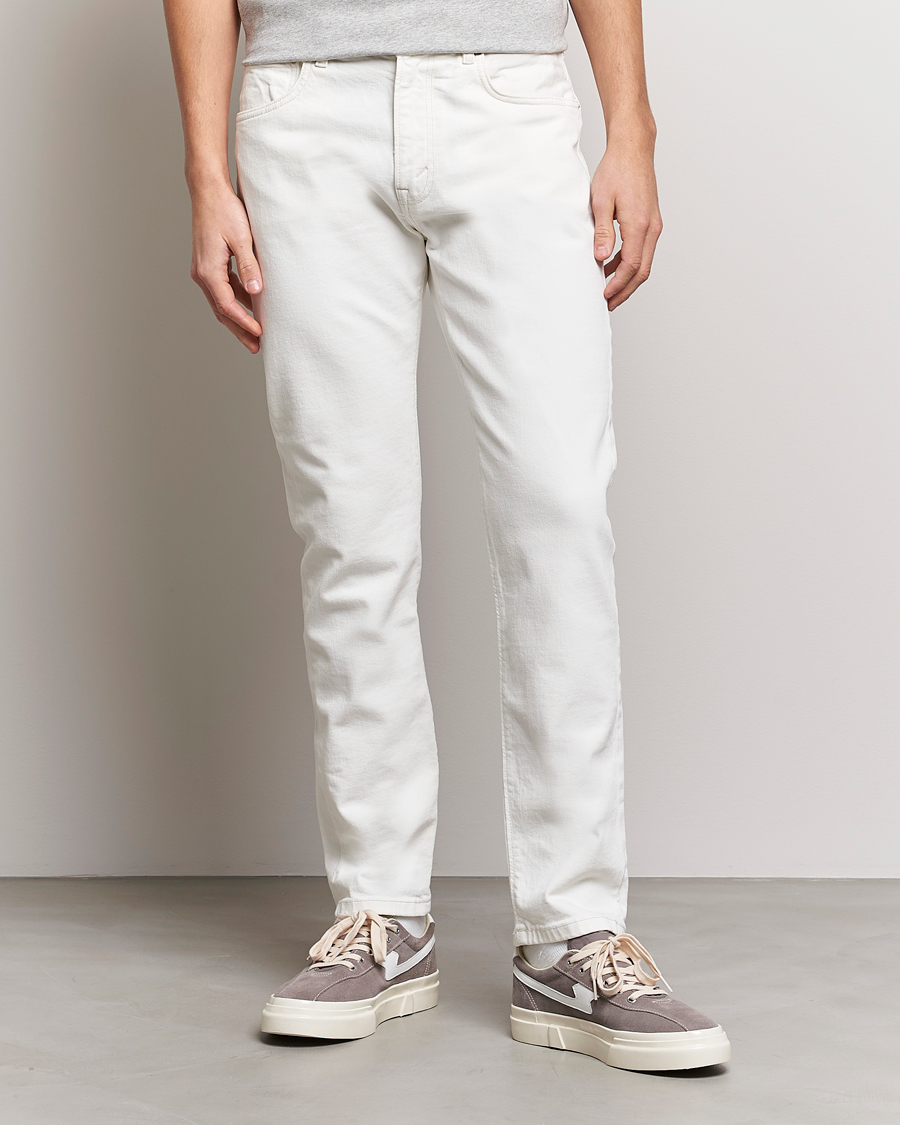 Herre | Hvite jeans | Jeanerica | TM005 Tapered Jeans Natural White