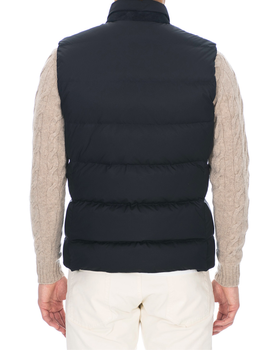 Herre | Jakker | Ralph Lauren Purple Label | Whitwell Matt Nylon Vest Chairman Navy