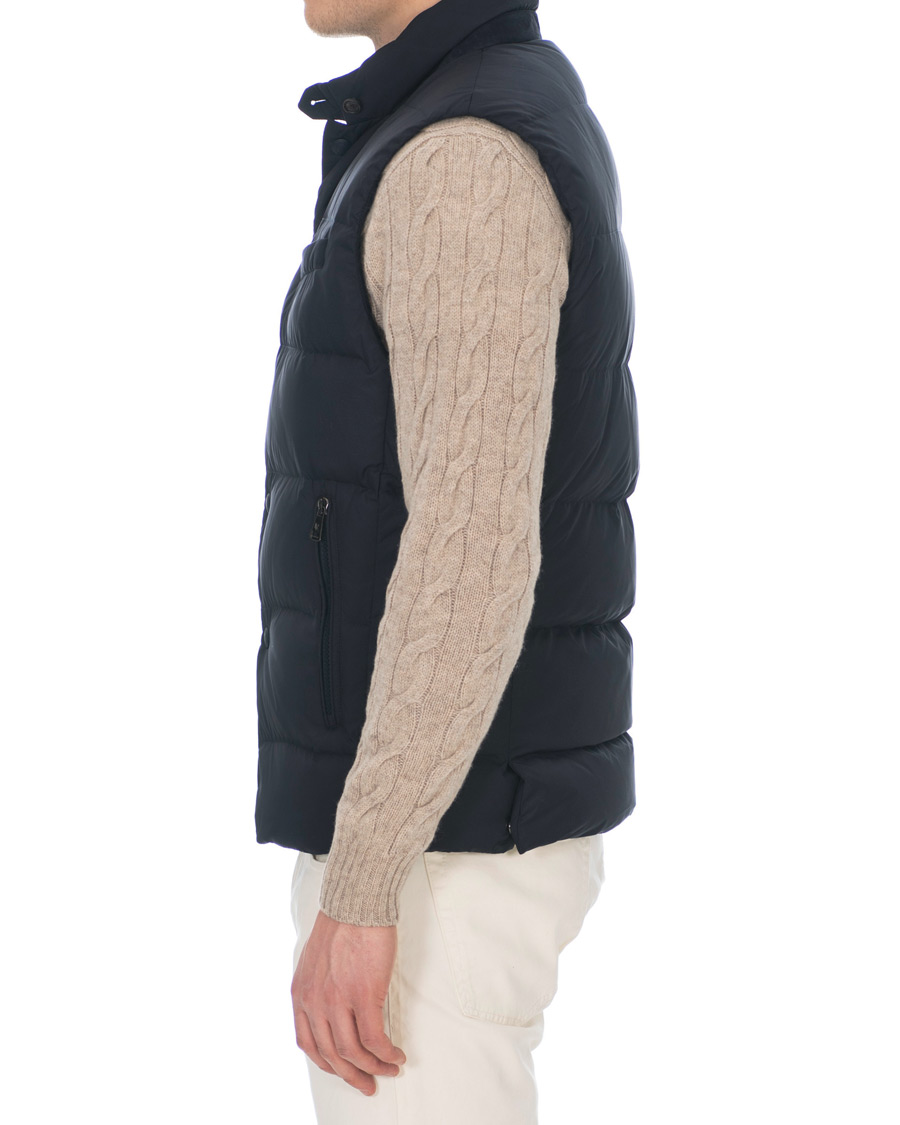 Herre | Jakker | Ralph Lauren Purple Label | Whitwell Matt Nylon Vest Chairman Navy