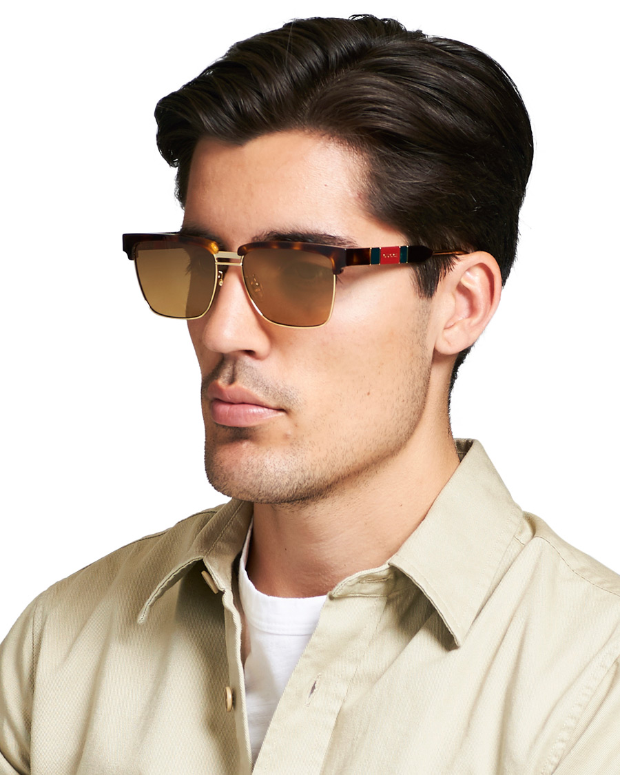 Herre | Gucci GG0603S Sunglasses Havana/Brown | Gucci | GG0603S Sunglasses Havana/Brown