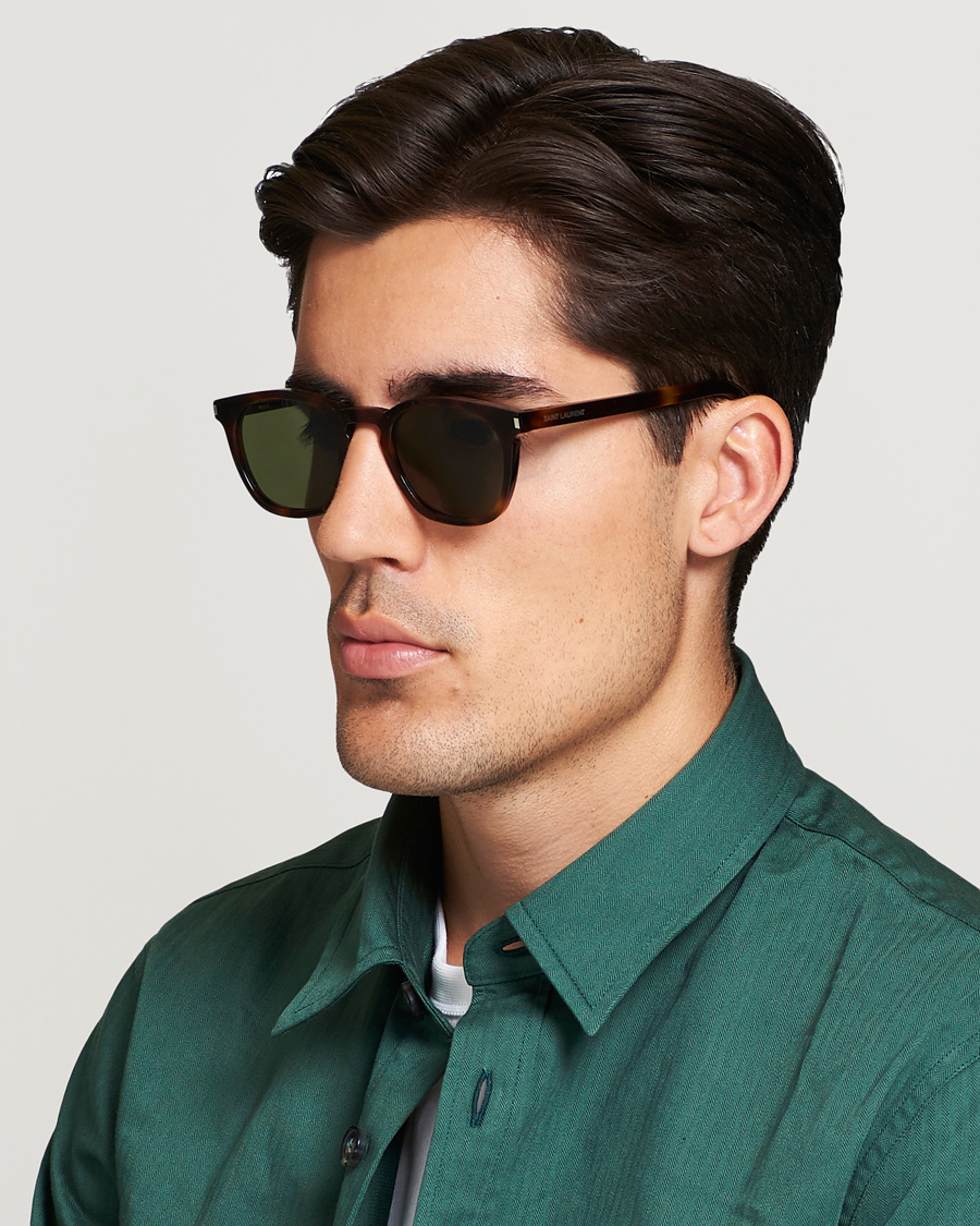 Herre |  | Saint Laurent | SL 28 Sunglasses Havana/Green