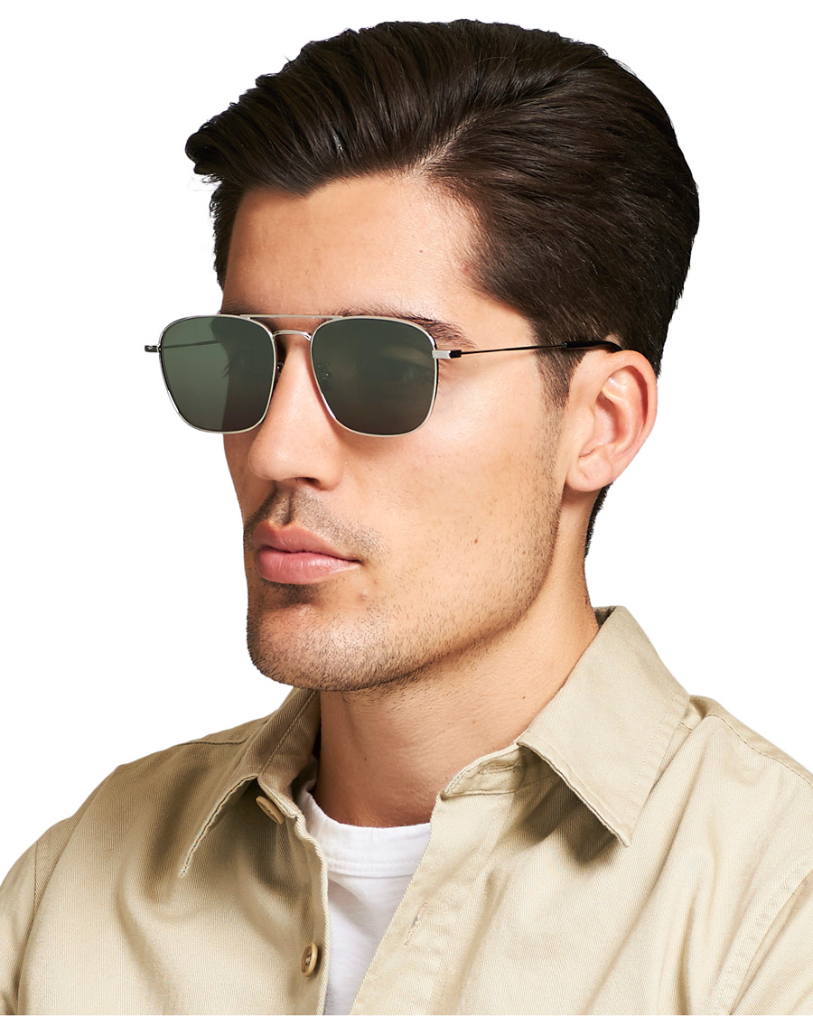 Herre |  | Saint Laurent | SL 309 Sunglasses Silver/Green