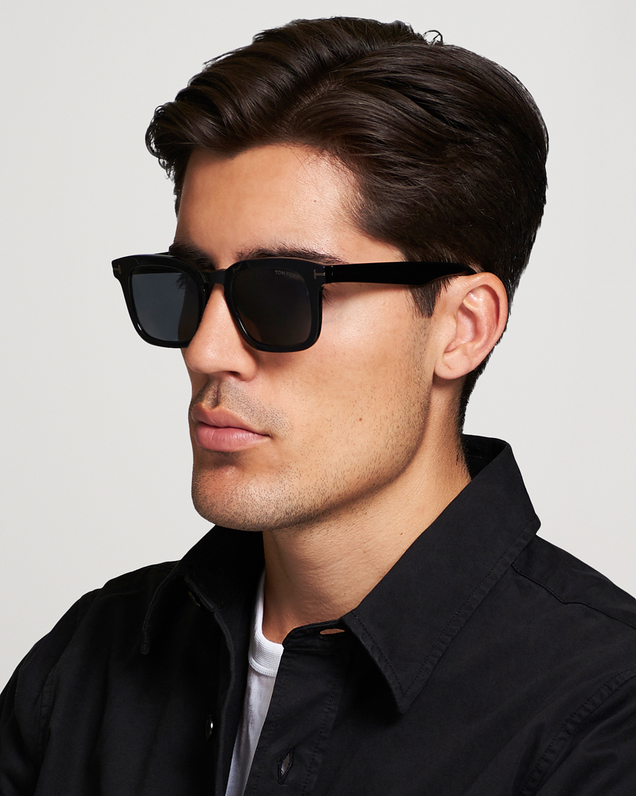 Herre | Firkantede solbriller | Tom Ford | Dax TF0751-N Sunglasses Black
