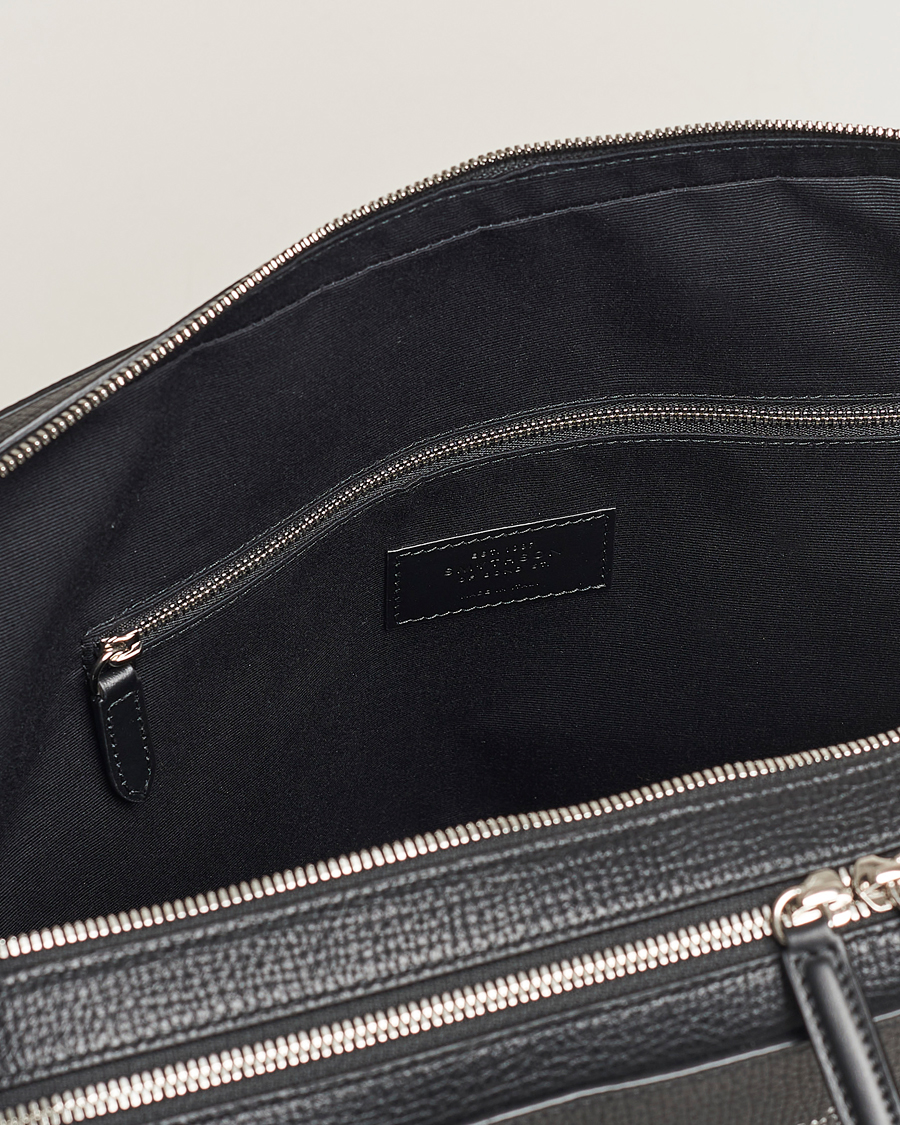 Herre | Vesker | Smythson | SmythsonLudlow Large Briefcase With Zip FrontBlack