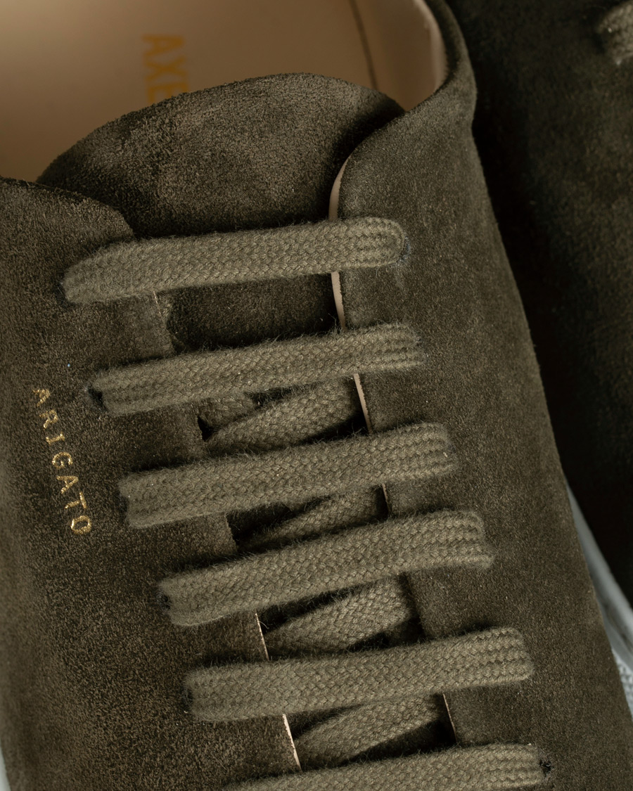 Herre | Axel Arigato Cap Toe Sneaker Military Green Suede | Axel Arigato | Cap Toe Sneaker Military Green Suede