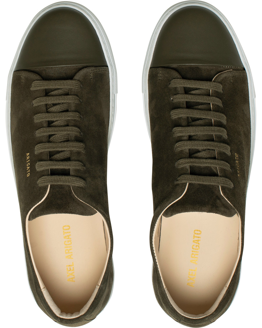 Herre | Axel Arigato Cap Toe Sneaker Military Green Suede | Axel Arigato | Cap Toe Sneaker Military Green Suede