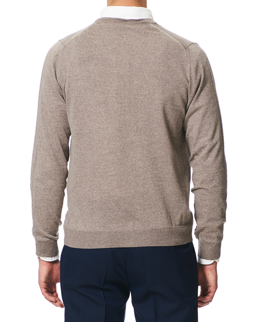 Herre | Gensere | Stenströms | Merino Zegna Knitted Cardigan Beige