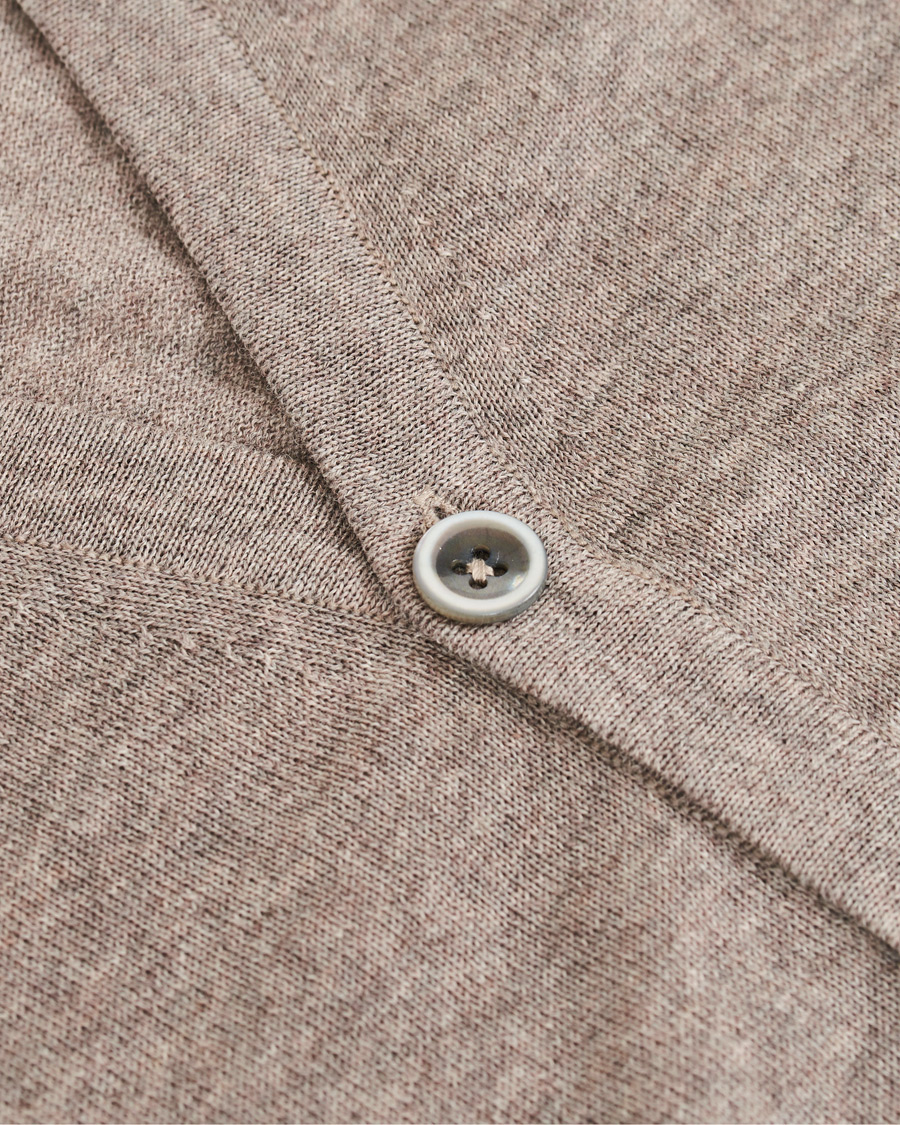 Herre | Gensere | Stenströms | Merino Zegna Knitted Cardigan Beige