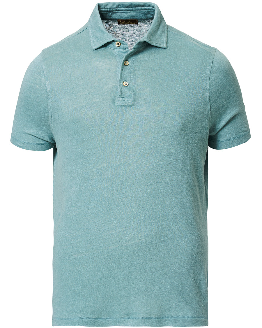Herre | Pikéer | Stenströms | Linen Polo Shirt Mint