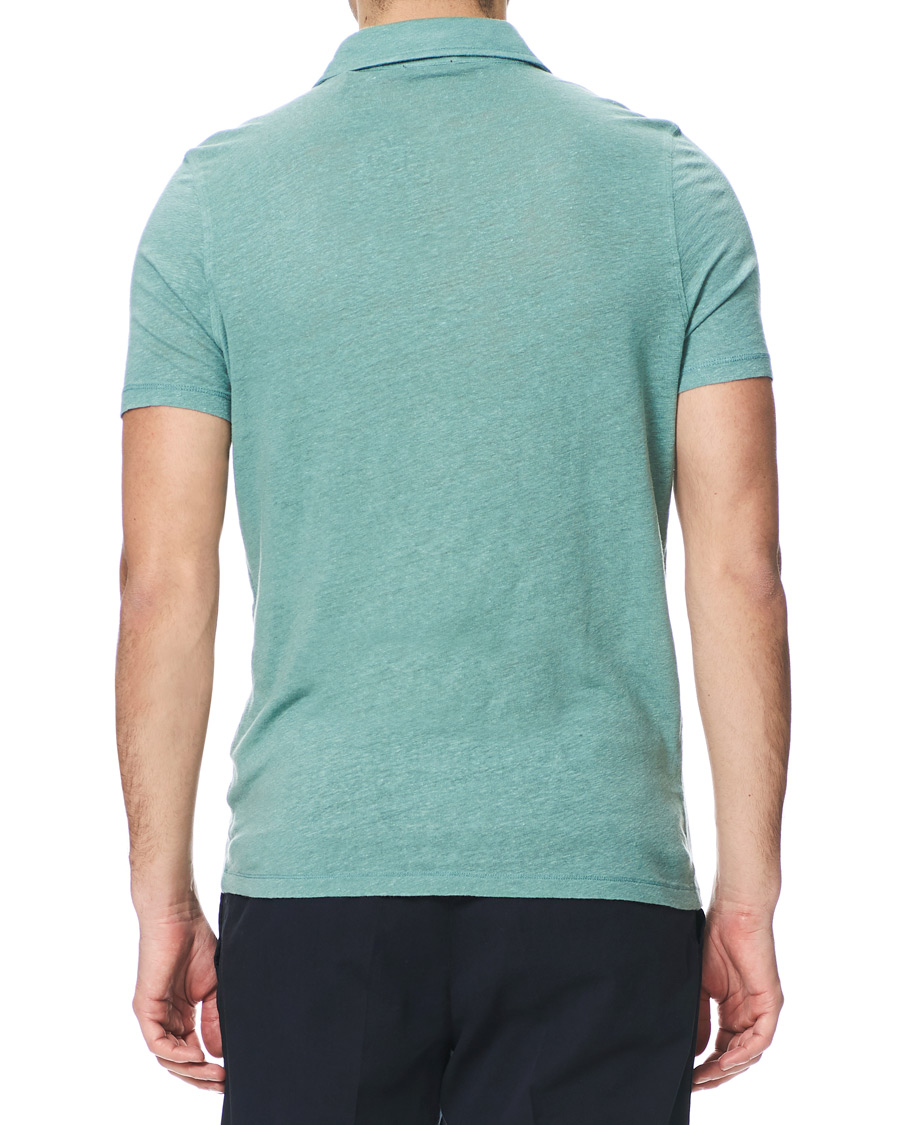Herre | Pikéer | Stenströms | Linen Polo Shirt Mint