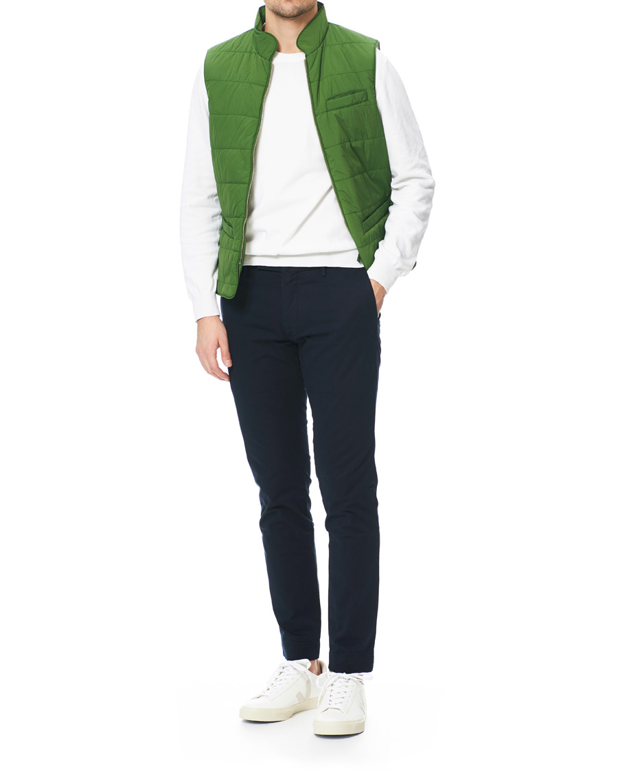 Herre | Jakker | Stenströms | Soft Quilted Nylon Vest Green