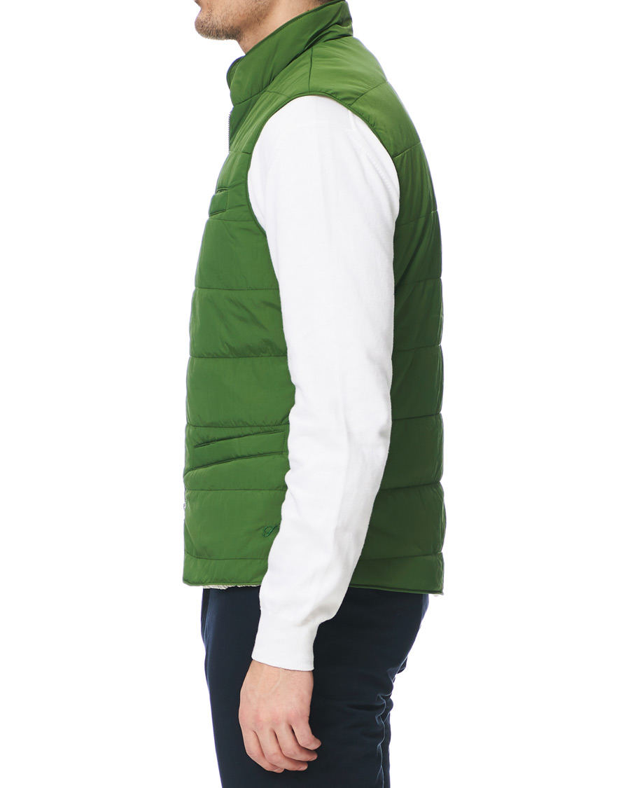 Herre | Jakker | Stenströms | Soft Quilted Nylon Vest Green