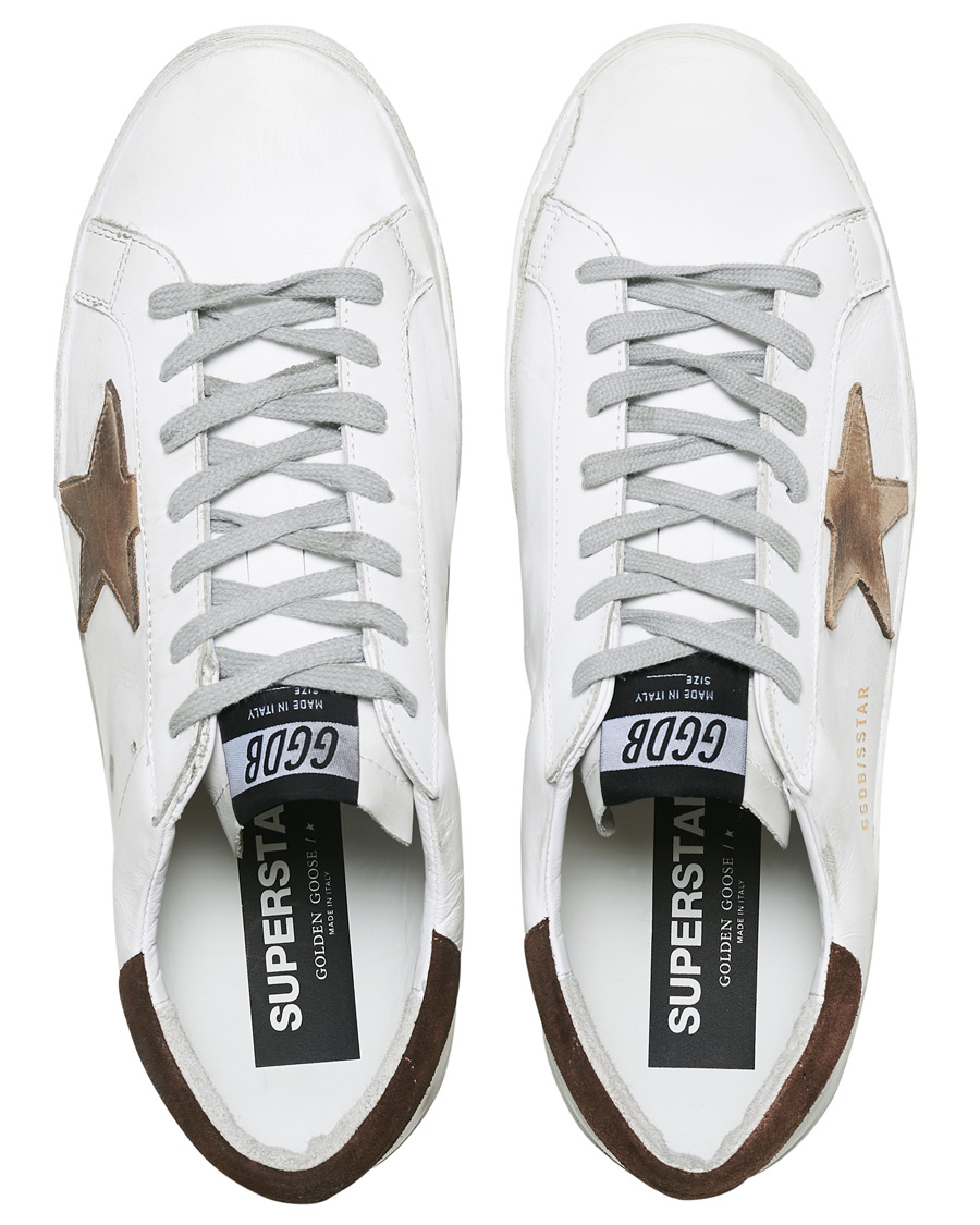 Herre | Golden Goose Deluxe Brand Incense Nabuck Star Superstar Sneaker White Calf | Golden Goose | Deluxe Brand Incense Nabuck Star Superstar Sneaker White Calf