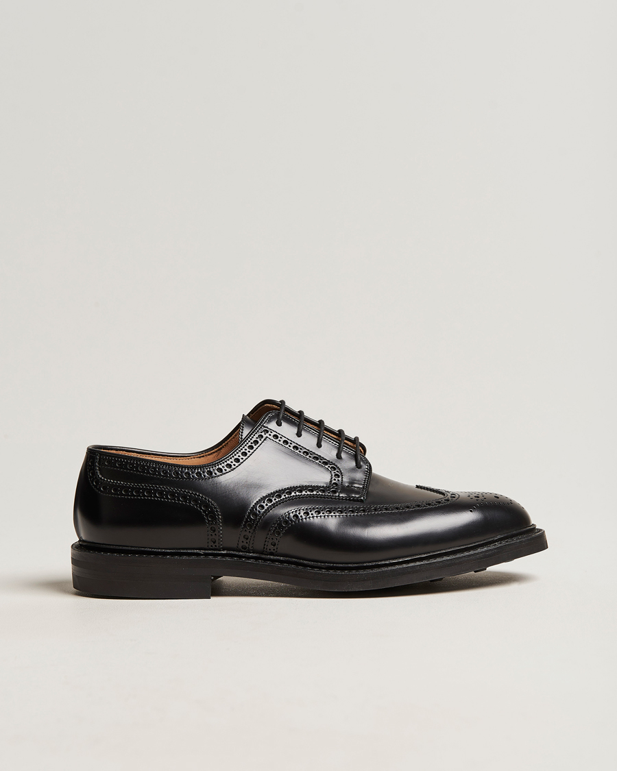 Herre | Brogues | Crockett & Jones | Pembroke Derbys Black Calf