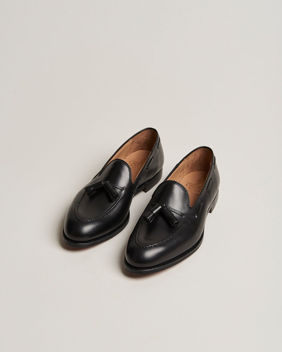 Herre | Best of British | Crockett & Jones | Cavendish 2 Tassel Loafer Black Calf