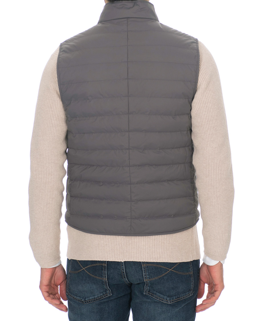 Herre | Jakker | Brunello Cucinelli | Matte Nylon Try-Layer Gilet Dark Grey