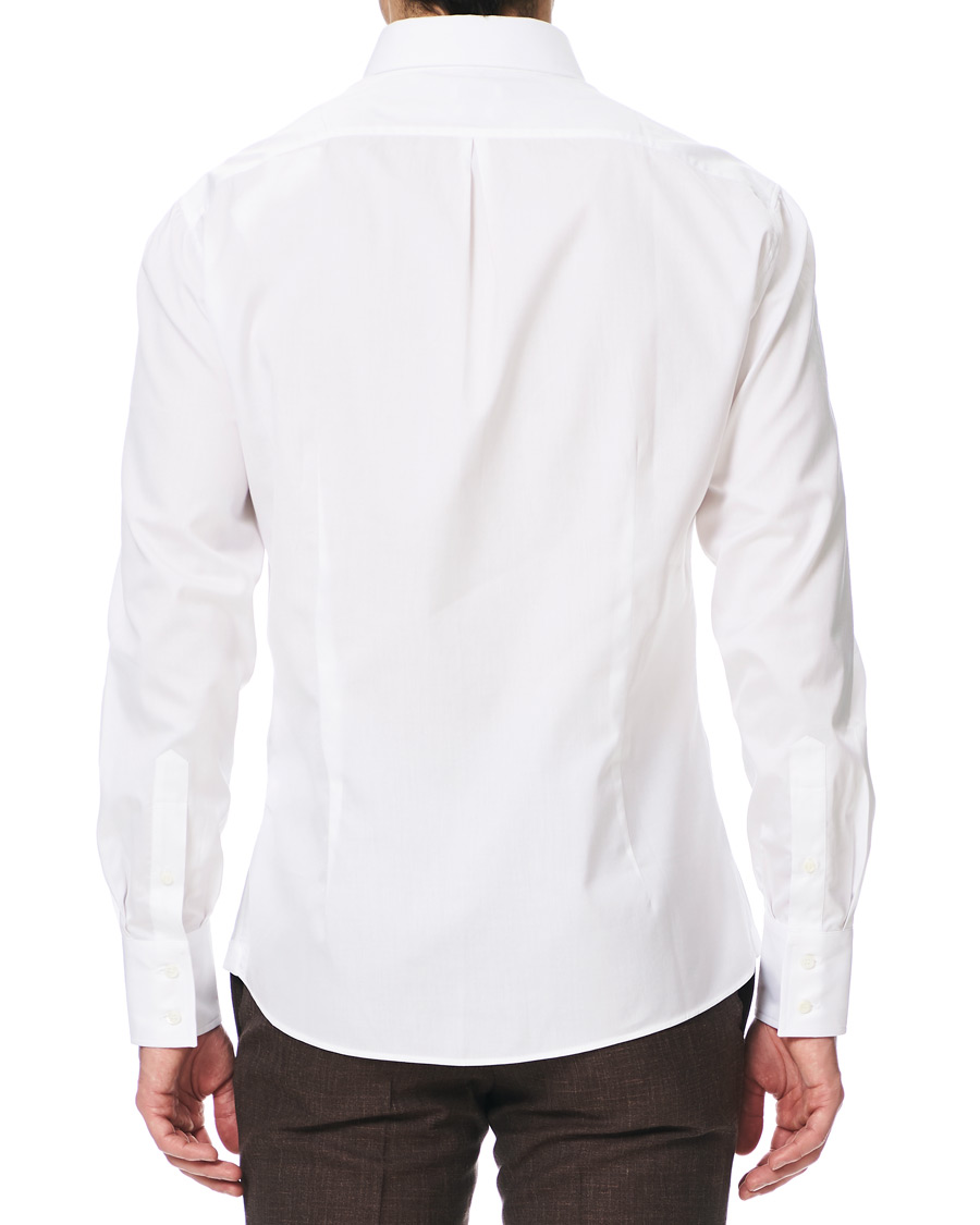 Herre | Skjorter | Brunello Cucinelli | Twill Cotton Button Down Shirt White