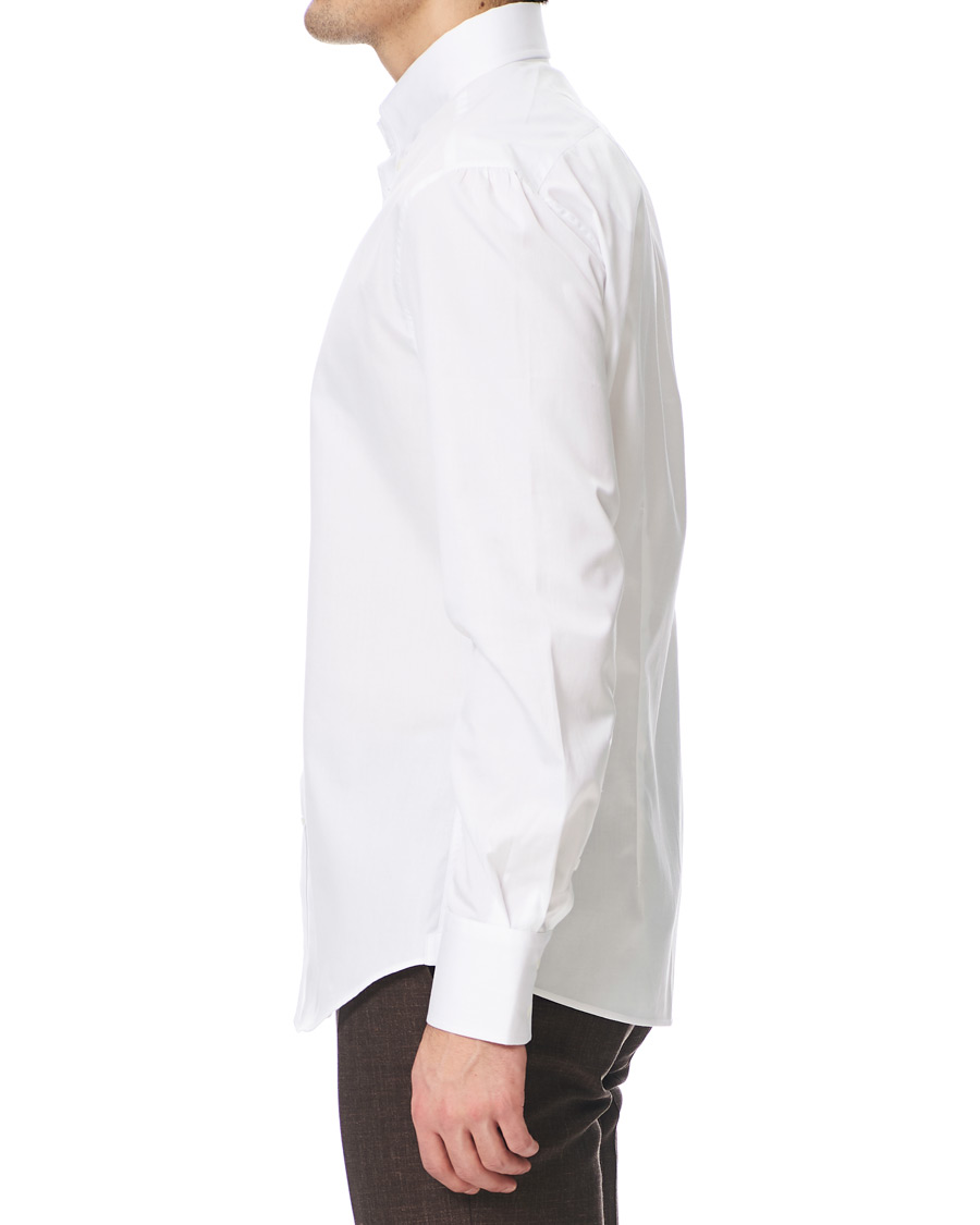 Herre | Skjorter | Brunello Cucinelli | Twill Cotton Button Down Shirt White