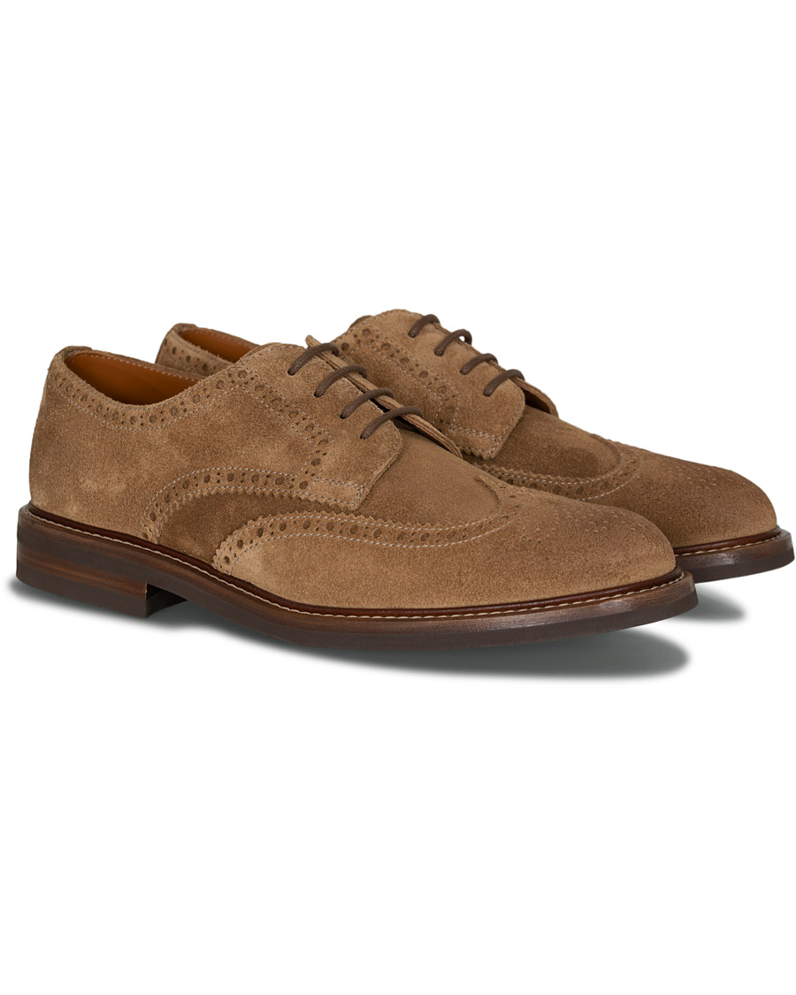 Herre | Brunello Cucinelli Wingtip Brogues Brown Suede | Brunello Cucinelli | Wingtip Brogues Brown Suede