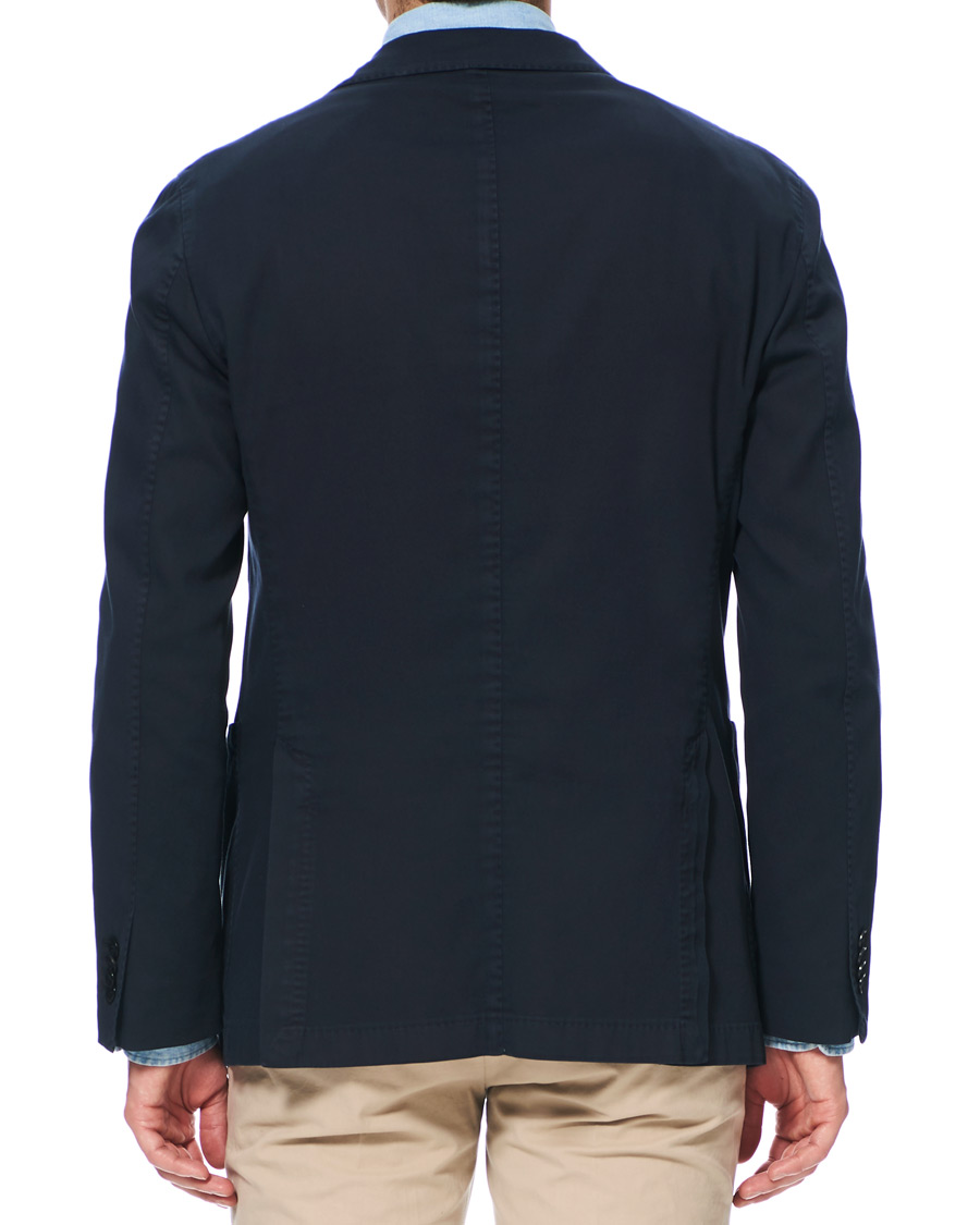 Herre | Dressjakker | Boglioli | K Jacket Structured Cotton Blazer Dark Blue