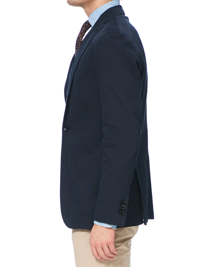Herre | Dressjakker | Boglioli | K Jacket Structured Cotton Blazer Dark Blue