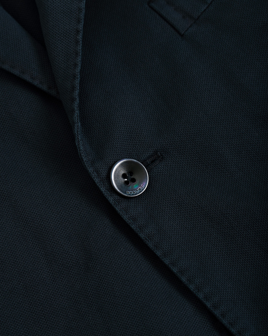 Herre | Dressjakker | Boglioli | K Jacket Structured Cotton Blazer Dark Blue