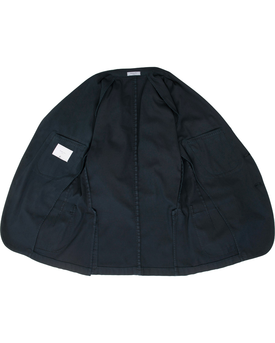 Herre | Dressjakker | Boglioli | K Jacket Structured Cotton Blazer Dark Blue