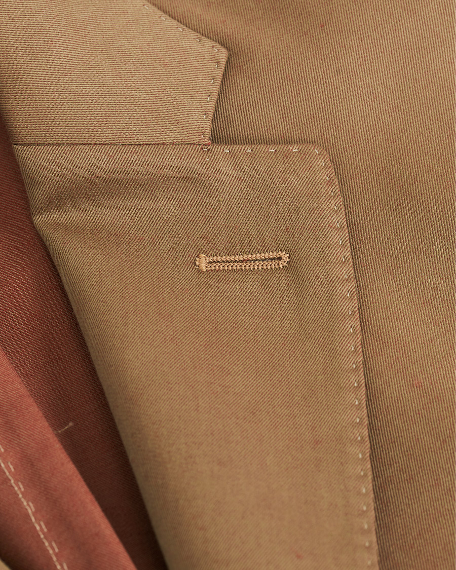 Herre | Dresser | Boglioli | K Jacket Patch Pocket Wool Blend Suit Tobacco