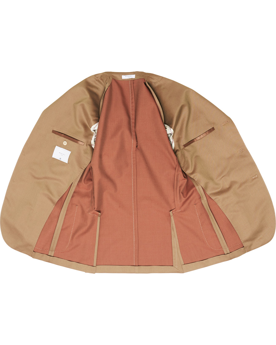 Herre | Dresser | Boglioli | K Jacket Patch Pocket Wool Blend Suit Tobacco