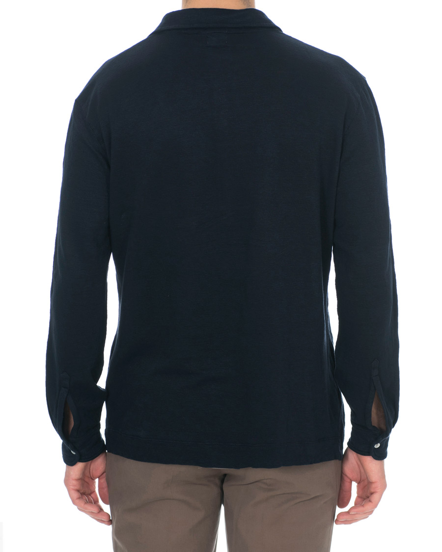 Herre | Gensere | Massimo Alba | Raya Long Sleeve Polo Navy